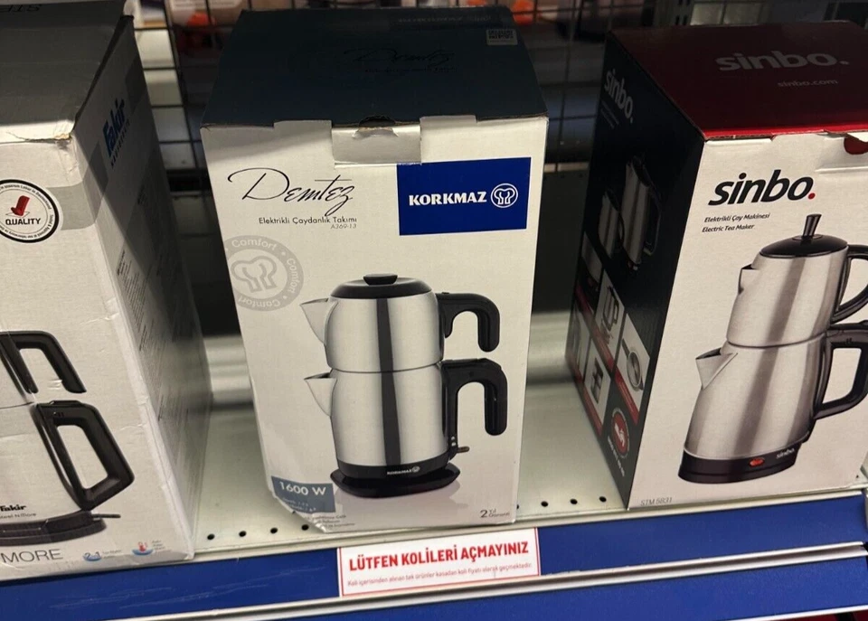 Korkmaz A369 Demtez Tetera Máquina Eléctrica Turca Semáver 220V Foto 2 de 2