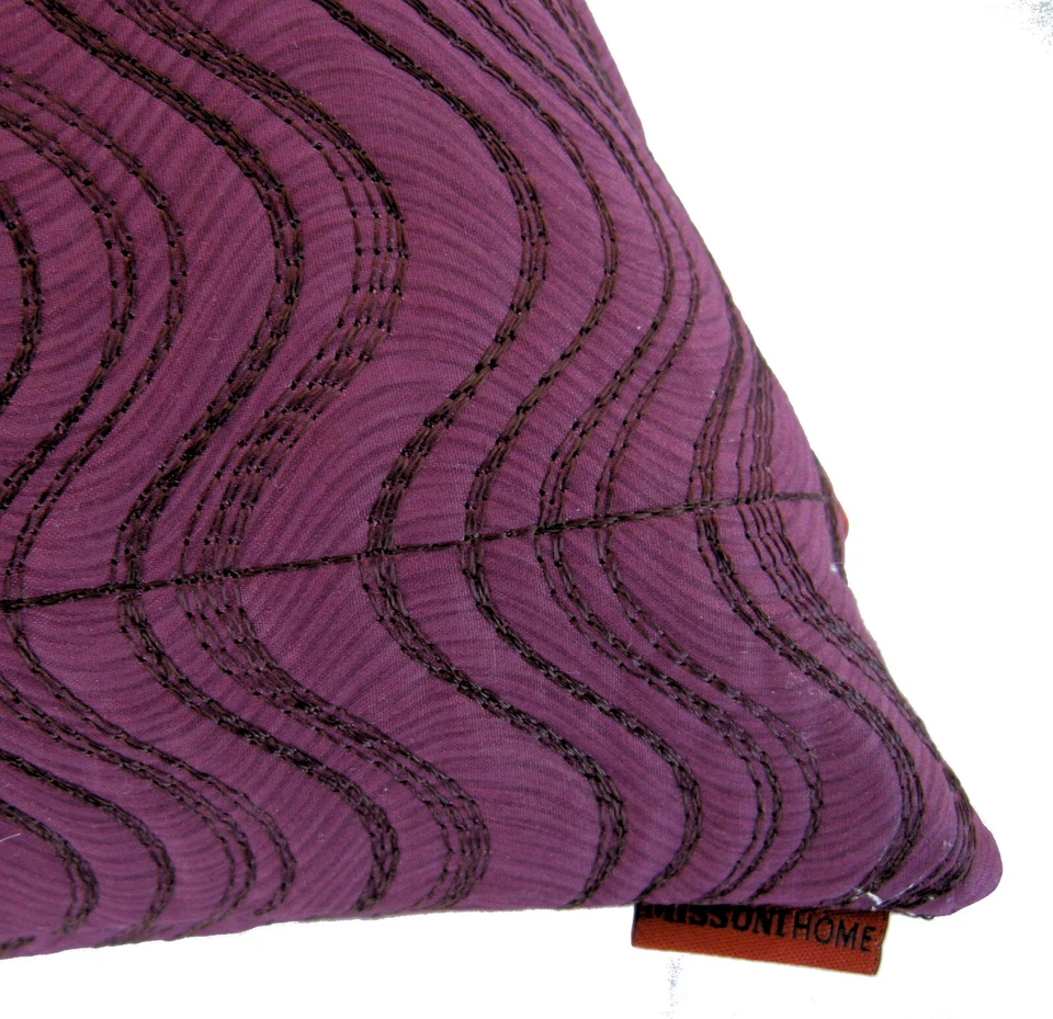 MISSONI HOME Kissenhülle Baumwolle 3D EFFEKT BESTIKT Ökologisch 40x40cm MARY T49 - Bild 2 von 3