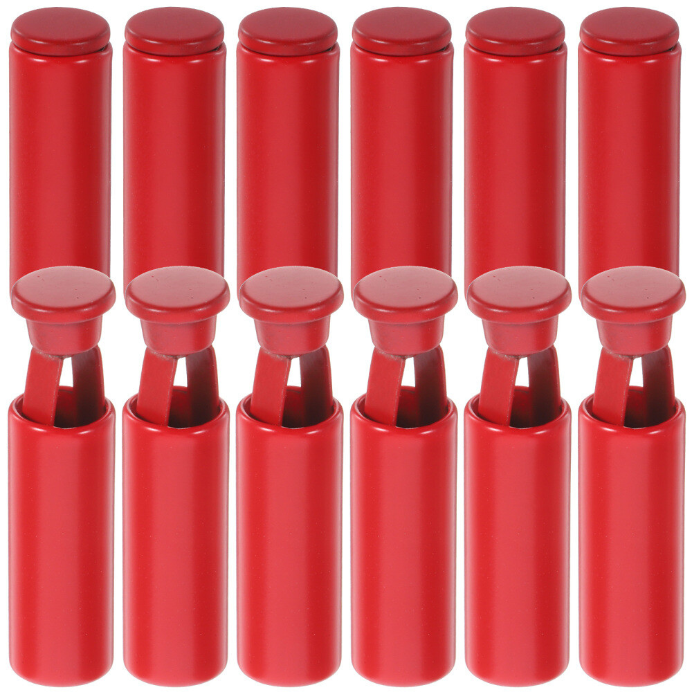 APL 12 Pezzi Fibbia Fissaggio Coulisse Fermacavi per Coulisse Tappo Fine Metallo