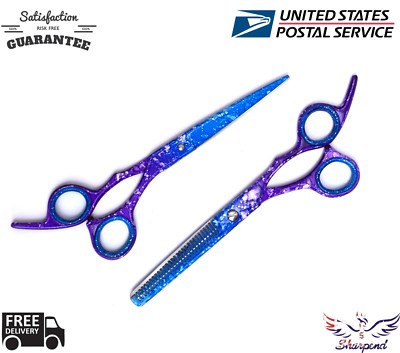 PROFESSIONAL BARBER SALON HAIR CUTTING & THINNING SCISSORS SHEARS HAIRDRESSING 