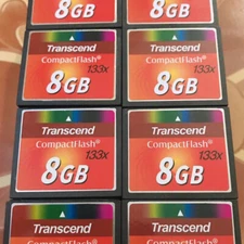 1/5/10Pcs 8GB Transcend CompactFlash CF Card 133x Speed Flash Memory Card