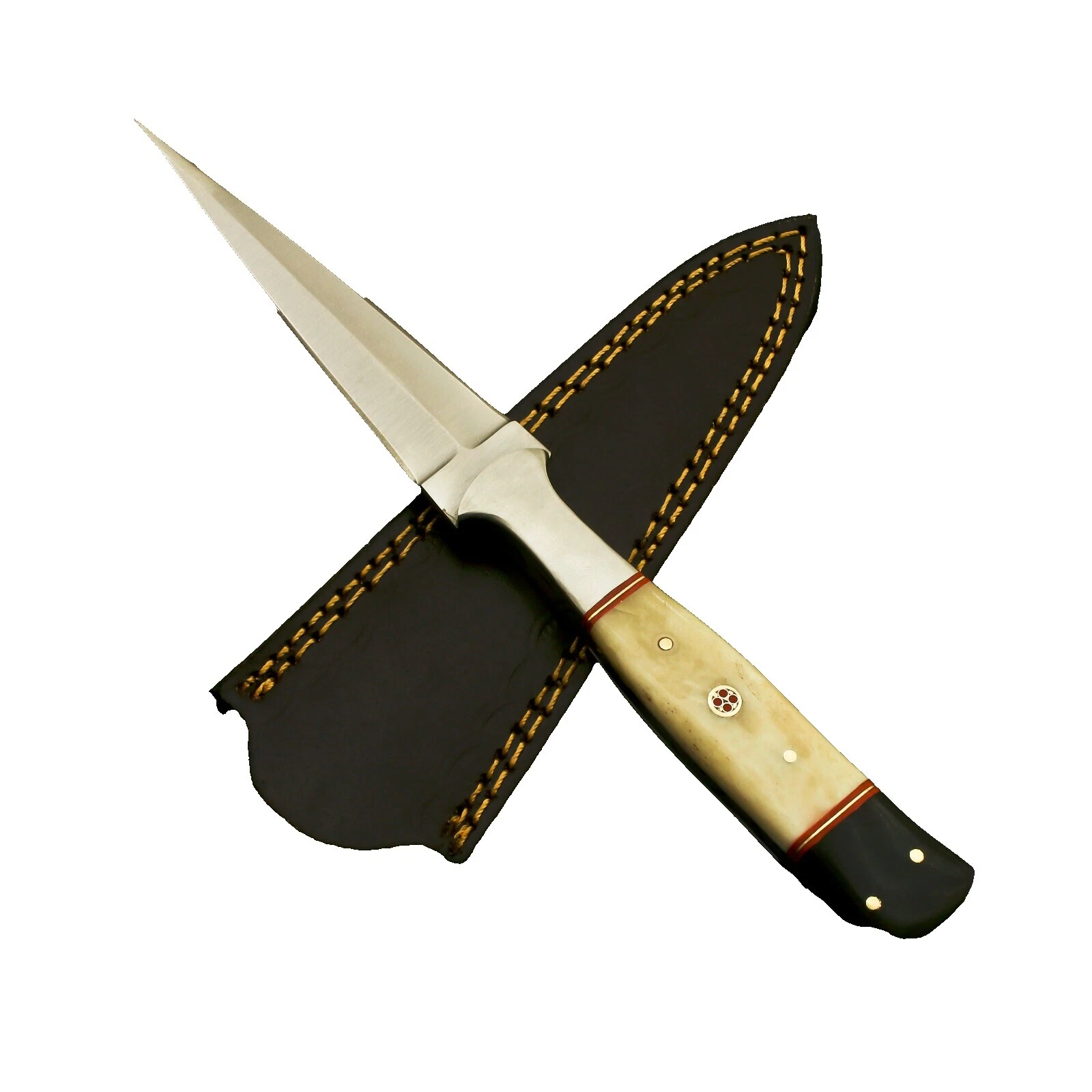 Hoja de Acero Inoxidable Mango de Cuero modernas de colección Bowie Cuchillos Cuchillos de Hoja Fija