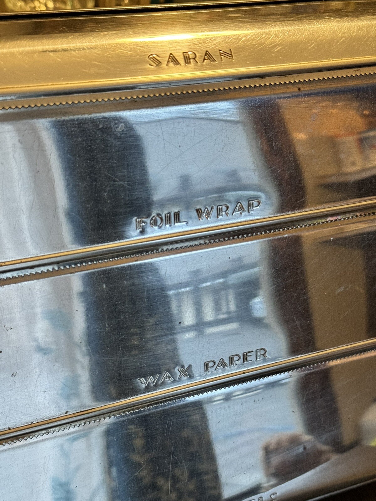 Vintage Chrome Garner Ware Saran/Foil/Wax Paper/Paper Towel Dispenser