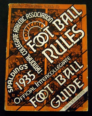 1935 Official NCAA Football Guide Book with Rules ...