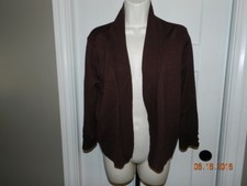 Brown OPEN FRONT CARDIGAN SHRUG BOLERO JACKET SWEATER TOP XL NEW NWT