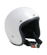 Casco MOTO Bianco BRILLANTE BANDIT Open Jet Custom NON OMOLOGATO