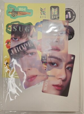 K-Pop BTS BE Essential Album & 4 photo cards , Stickers & Tracking Code