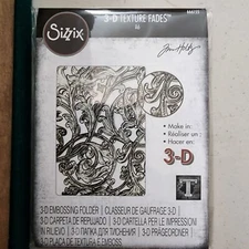Entangled Sizzix 3-D Texture Fades Embossing Folder by Tim Holtz 666155 NEW!