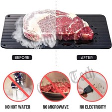Fast Defrosting Tray Rapid Thawing Board Safe Defrost Meat Frozen Food Plate US