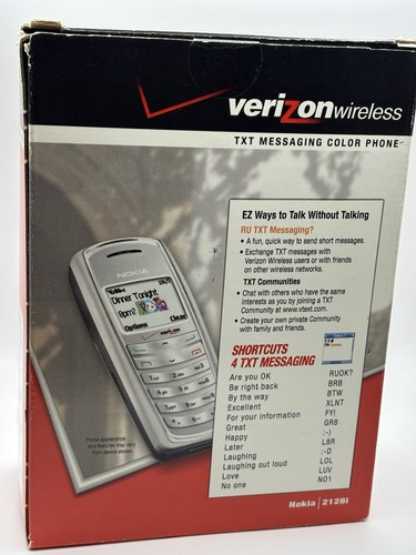 Vintage Verizon Nokia telefon komórkowy 2128i Y2K w komplecie z pudełkiem - Zdjęcie 8 z 12