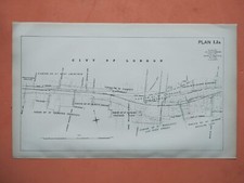 1898 Antique Map of City Streets over the Metropolitan Railway - London
