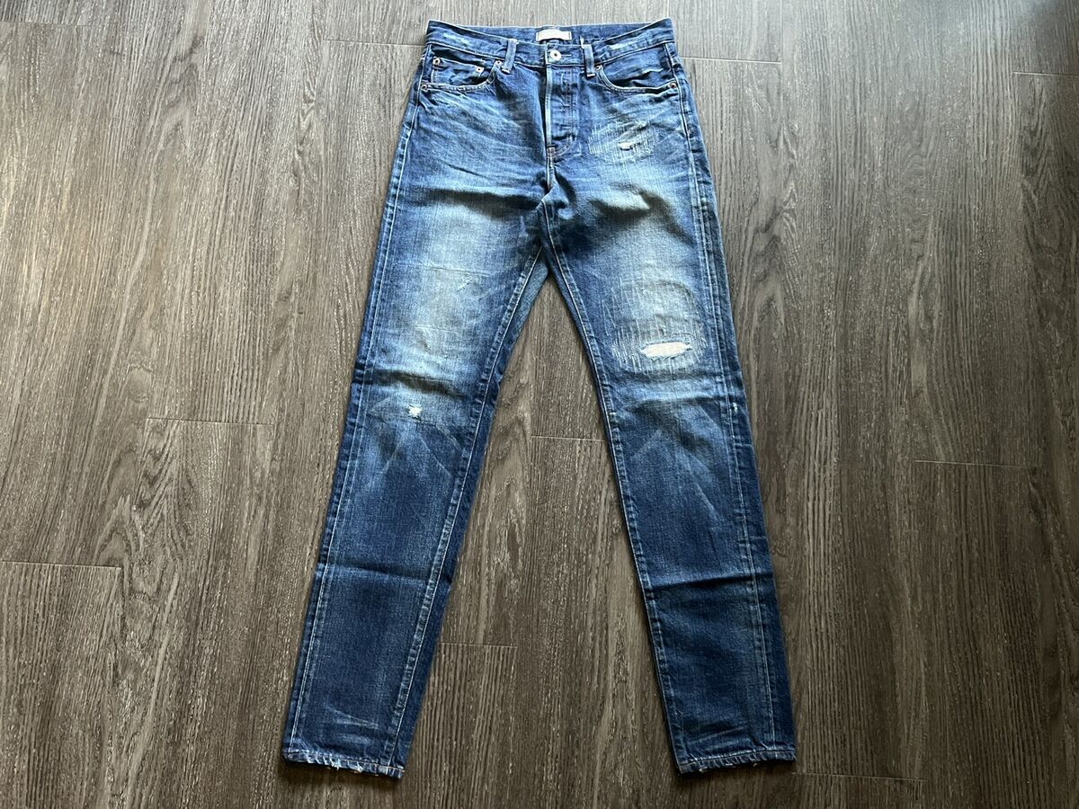 Uniqlo Kaihara Selvedge Denim Loose Fit Tapered High Rise Uniqlo Kaihara Selvedge Denim Loose Fit Tapered High Rise