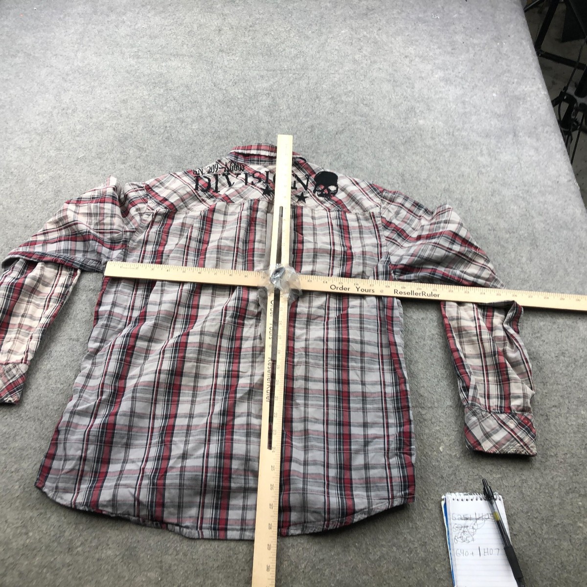 Helix Shirt Mens Medium Red Button Up Long Sleeve
