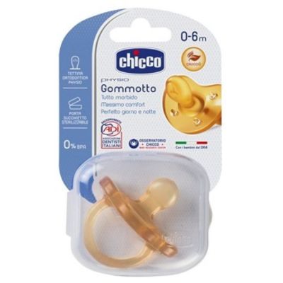 CHICCO Gommotto Bimba Bimbo Physio Soft Silicone Caucciù Succhiotto  ciuccio