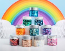 Glitter Set Glittery Chunky Glitter Gels Festival glitter .65 oz Body Safe