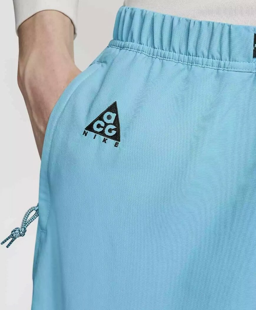 Nike ACG Belted Woven Shorts Gale Blue Mens Size XS CU8891 450 X