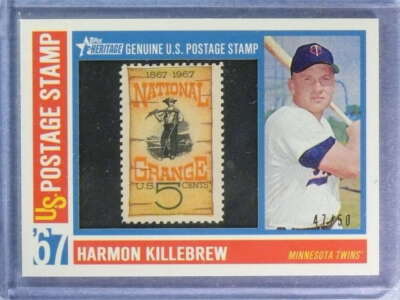 2016 Topps Heritage '67 US Postage Stamp Harmon Killebrew #47/50 #67USPSRHK
