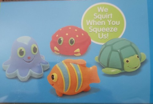 NEW Melissa & Doug Sunny Patch 4pk Seaside Sidekicks Squirters Bath Beach 6m+ - Picture 8 of 11