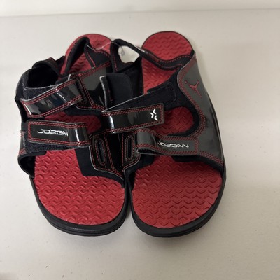 Jordan Shoes Youth Size 7 Heat Check Sandals 317733-061 Red And Black