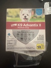  DMG BOX  K9 Advantix II for Medium Dogs 11-20 lbs. 4 Dose Pack