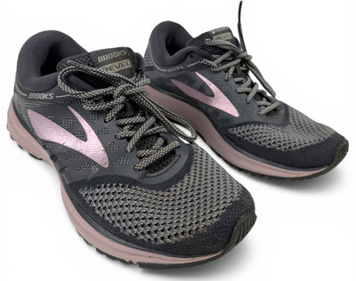 Brooks women's Revel Grey/Ebony/Rose Running Shoes 1202491B005 size 8.5 B