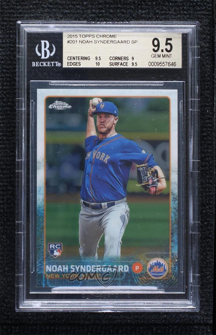 2015 Topps Chrome Short Print Noah Syndergaard #201 BGS 9.5 GEM MINT d4f