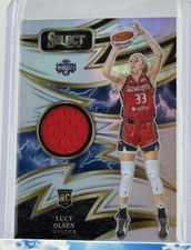 2025 Panini Select WNBA Lucy Olsen Rookie Swatches Prizm Washington Mystics