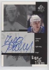 1999-00 SP Authentic Sign of the Times Ziggy Palffy #ZP Auto 4f5