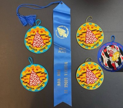 Lot of 5 WIATAVA Lodge 13 2012 ORDEAL Patches + 1st Place POW WOW