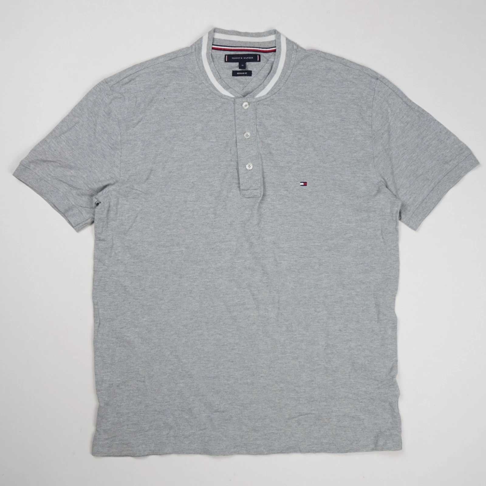 Tommy Hilfiger Men's Regular Fit Polo Shirt XL Grey