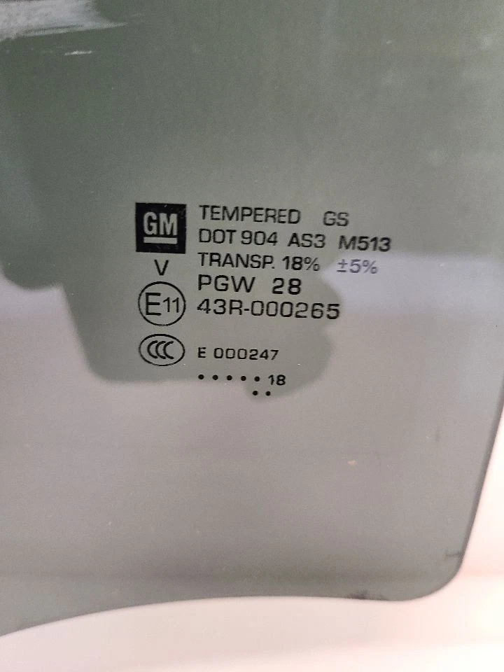 2014 - 2019 GMC SIERRA 1500 PICKUP Passenger Rear Door Glass Classic Style Foto 2 de 4