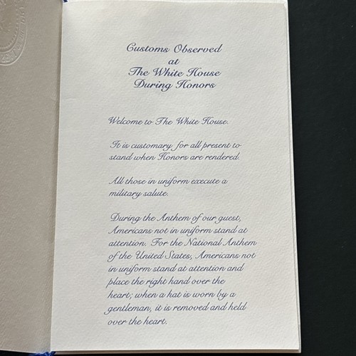 1992 President George Bush White House Arrival Ceremony Program Boris Yeltsin - Picture 5 of 10