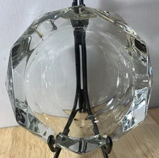 Glass Hexagon Ashtray 5”