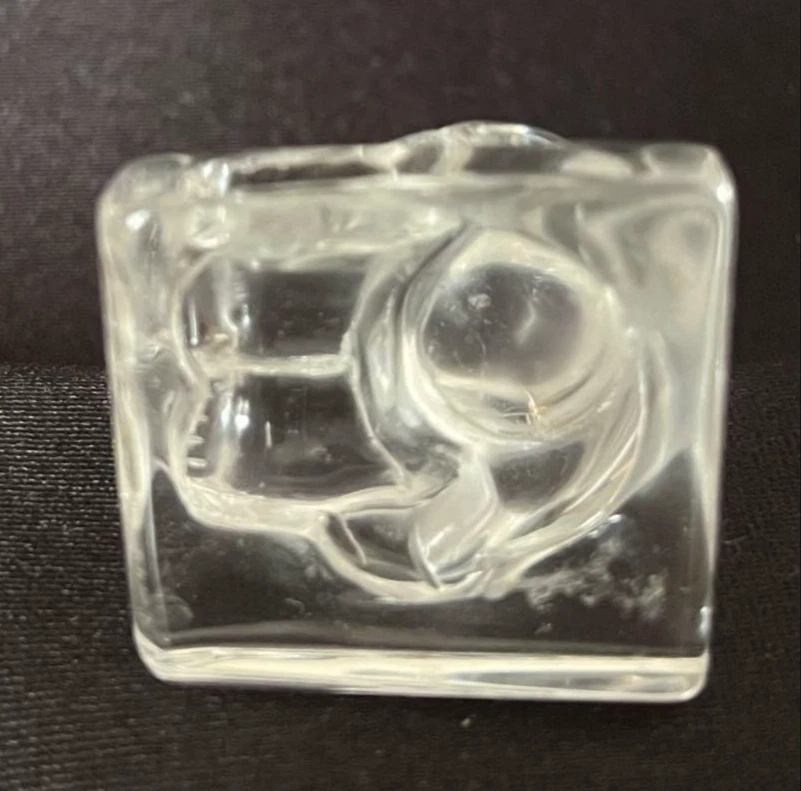 Estatueta de vidro cristal vintage Billiken Osaka Luck ornamento interior Japão - Imagem 4 de 4