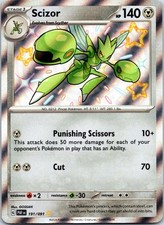 Scizor Shiny Rare SV: Paldean Fates 191/091 NM on eBay