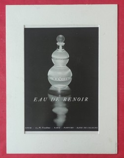 Publicité de Presse: Parfum EAU de RENOIR 1953 EAU DE RENOIR