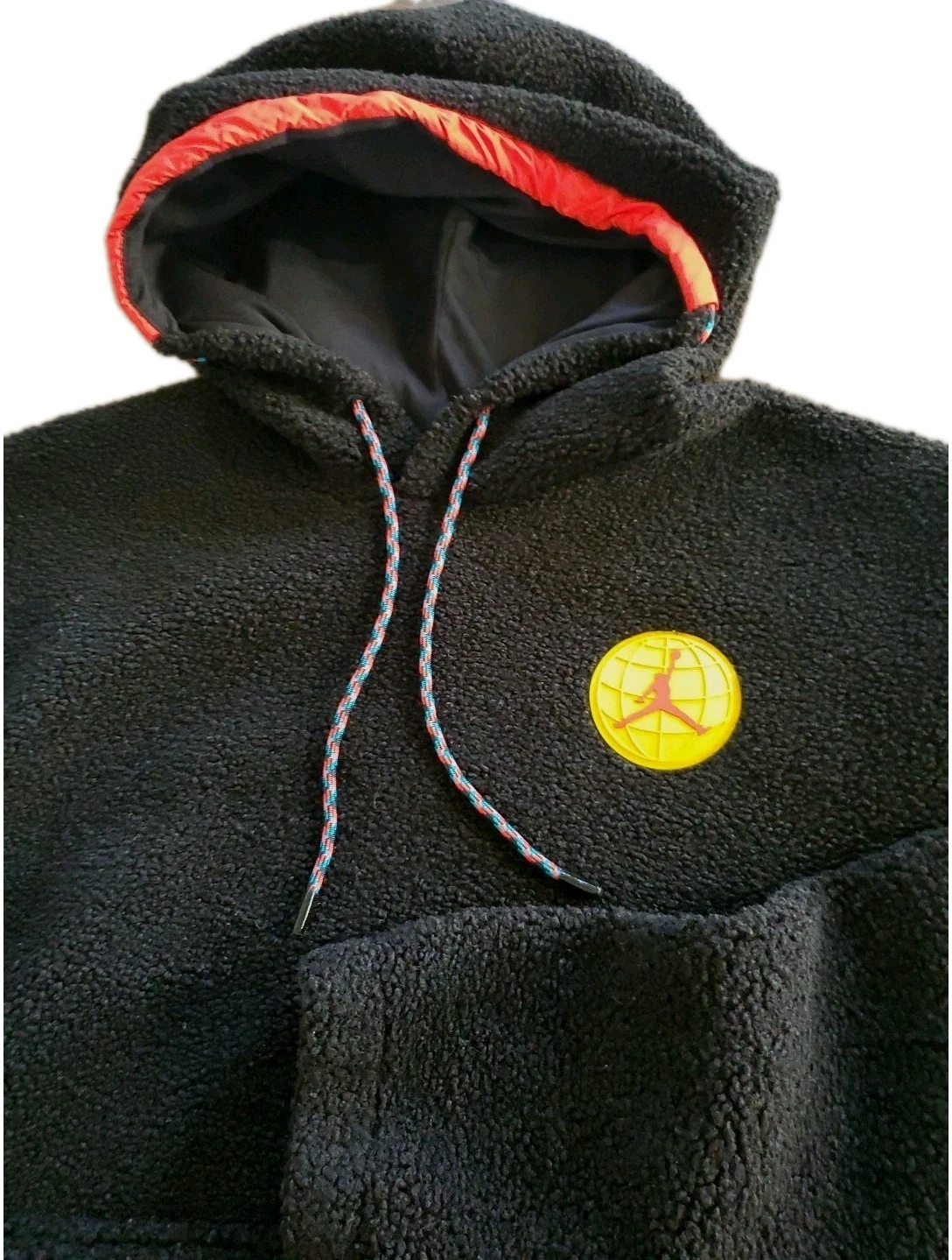 Air Jordan MOUNTAINSIDE Men's Fleece Sherpa Retro Logo Thermal Hoodie Jacket M