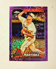 Justin Martinez 2024 Topps Chrome RC PURPLE Speckle REFRACTOR 113/299 #159 W6