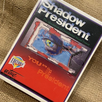 Shadow President PC 3.5'' Big Box Game Vintage Floppy Disc Sealed 1992 IBM