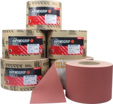 Indasa RHYNOGRIP KLETT R&Uuml;CKEN RED LINE SCHLEIFPAPIER ROLLE 115mm schleifen B&ouml;gen