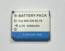 Replacement EN-EL19 Li-ion Battery for Nikon Coolpix S2500 S3100 S4100 Camera