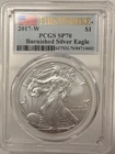 2017 W AMERICAN SILVER EAGLE $1 BURNISHED PCGS SP 70