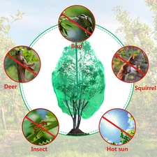 2 Packs Large Fruit Tree Covers with Zipper and Drawstring 7.8 x 7.8 ft Fruit...