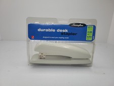 Stapler Office Desk Stapler 20 Sheet Paper Capacity Durable Cream/White 64636
