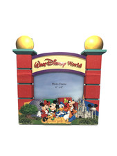 Vintage DISNEY WORLD Photo Picture Frame: Mickey Minnie Donald Duck Goofy Pluto