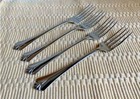 Oneida Community ROYAL FLUTE Set of 4 Dinner Forks Stainless Flatware