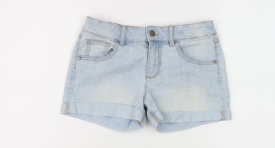 Benetton Mädchen blaue Denim Cut-Off Shorts XL