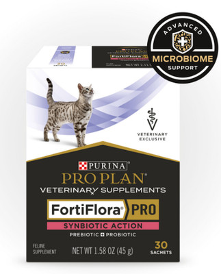 PURINA FortiFlora PRO Synbiotic Action CAT Probiotic Supplement 30 Packs
