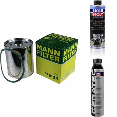 MANN-FILTER ÖLFILTER PF 915 n + LIQUI MOLY Cera Tec 3721 + Motorspülung 2427