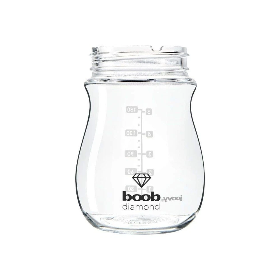 Juego de regalo de biberón de vidrio diamante Joovy Boob 5 oz sin BPA a prueba de cólicos #R029 Foto 2 de 4